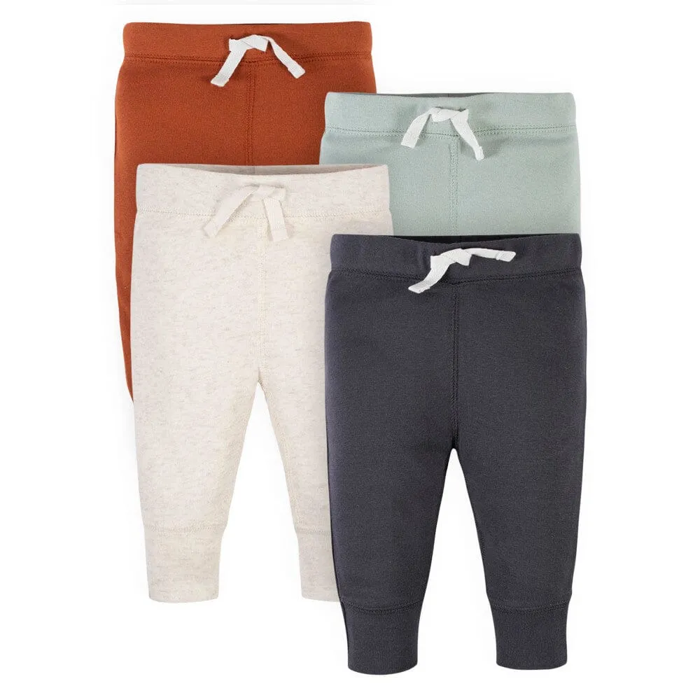 4-Pack Baby Boys Black & Gray Pants