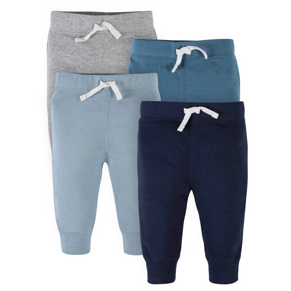 4-Pack Baby Boys Blue Active Pants