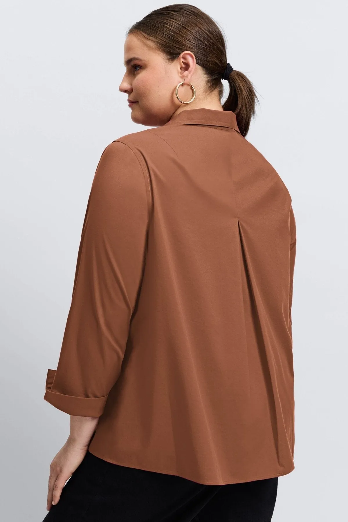 Agnes Plus Stretch No Iron Popover Shirt