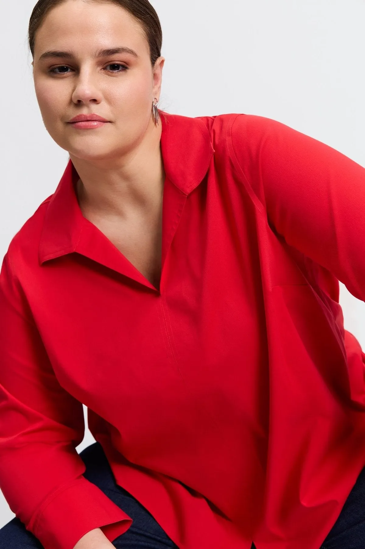 Agnes Plus Stretch No Iron Popover Shirt