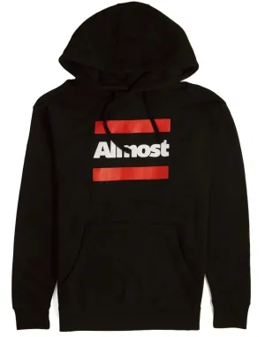 Almost Double Bar Hoodie, Black