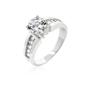 Antoinette Engagement Silver Ring