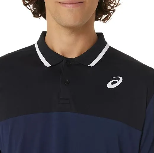 Asics Men Court Polo Shirt Midnight/Performance Black