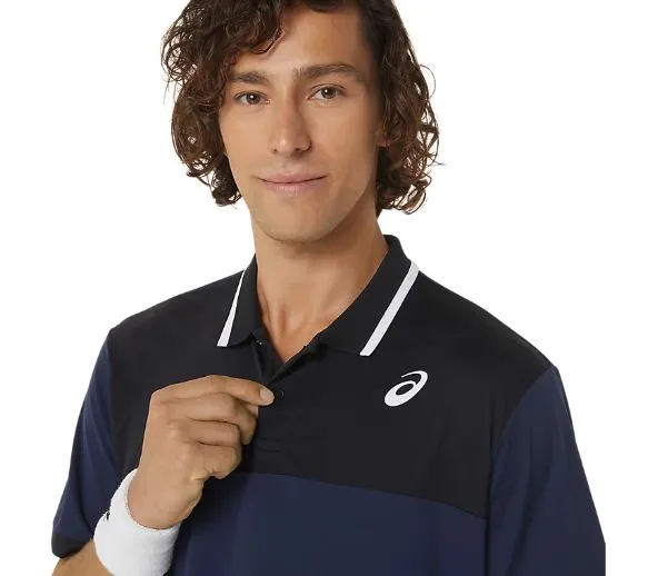 Asics Men Court Polo Shirt Midnight/Performance Black