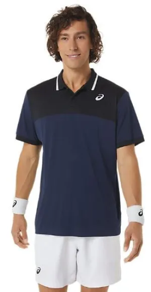 Asics Men Court Polo Shirt Midnight/Performance Black