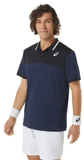 Asics Men Court Polo Shirt Midnight/Performance Black