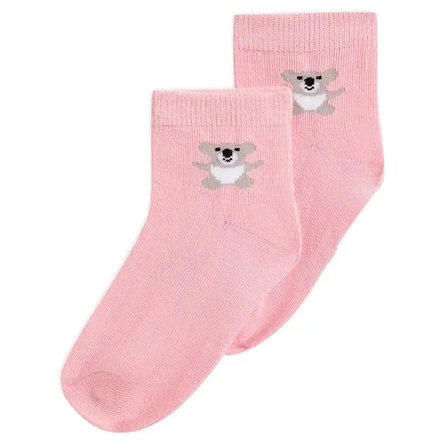 Baby Girl Rib Mid Calf Socks Set of 3- Unicorn