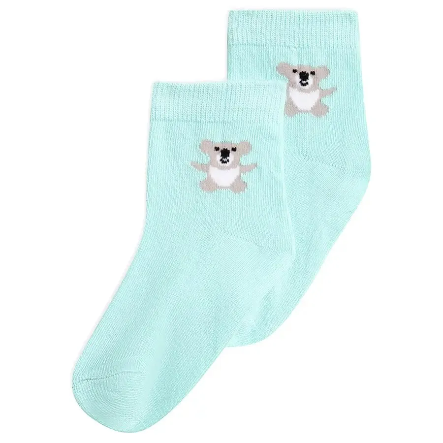 Baby Girl Rib Mid Calf Socks Set of 3- Unicorn