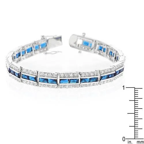 Balboa Blue Cubic Zirconia Bracelet