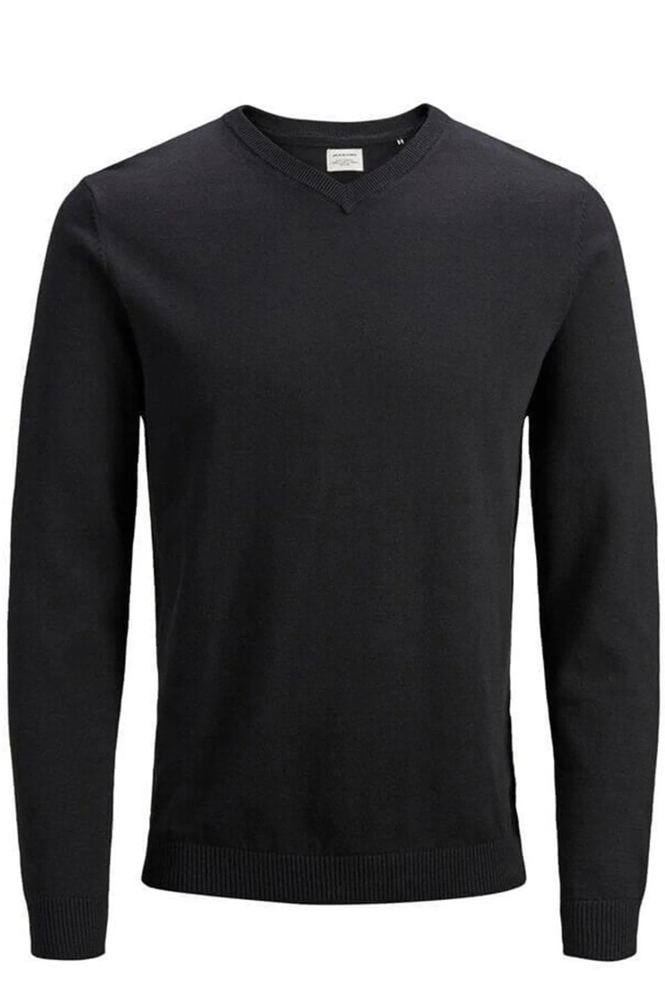 Basic knit v-neck - Black