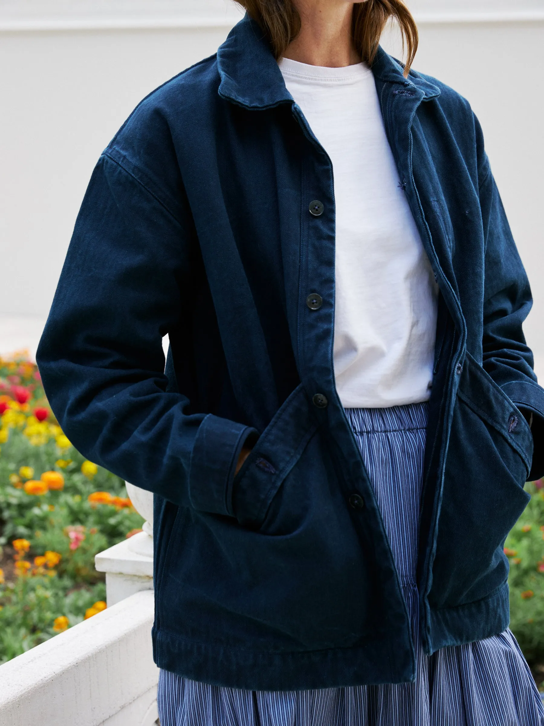 Big Pocket Jacket | Indigo