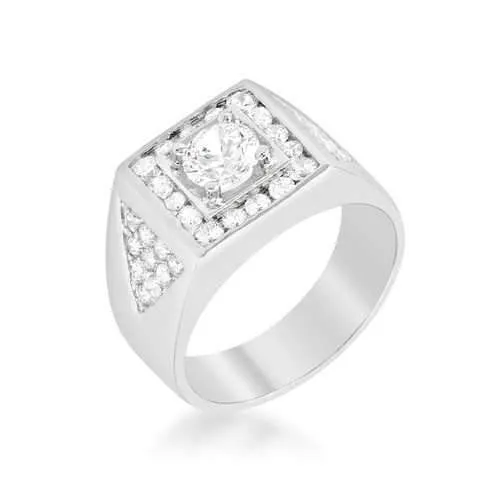 Brilliant Men's Cubic Zirconia Ring