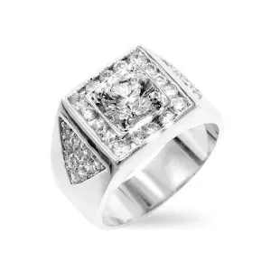 Brilliant Men's Cubic Zirconia Ring