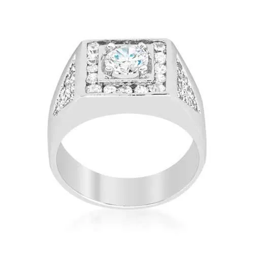 Brilliant Men's Cubic Zirconia Ring