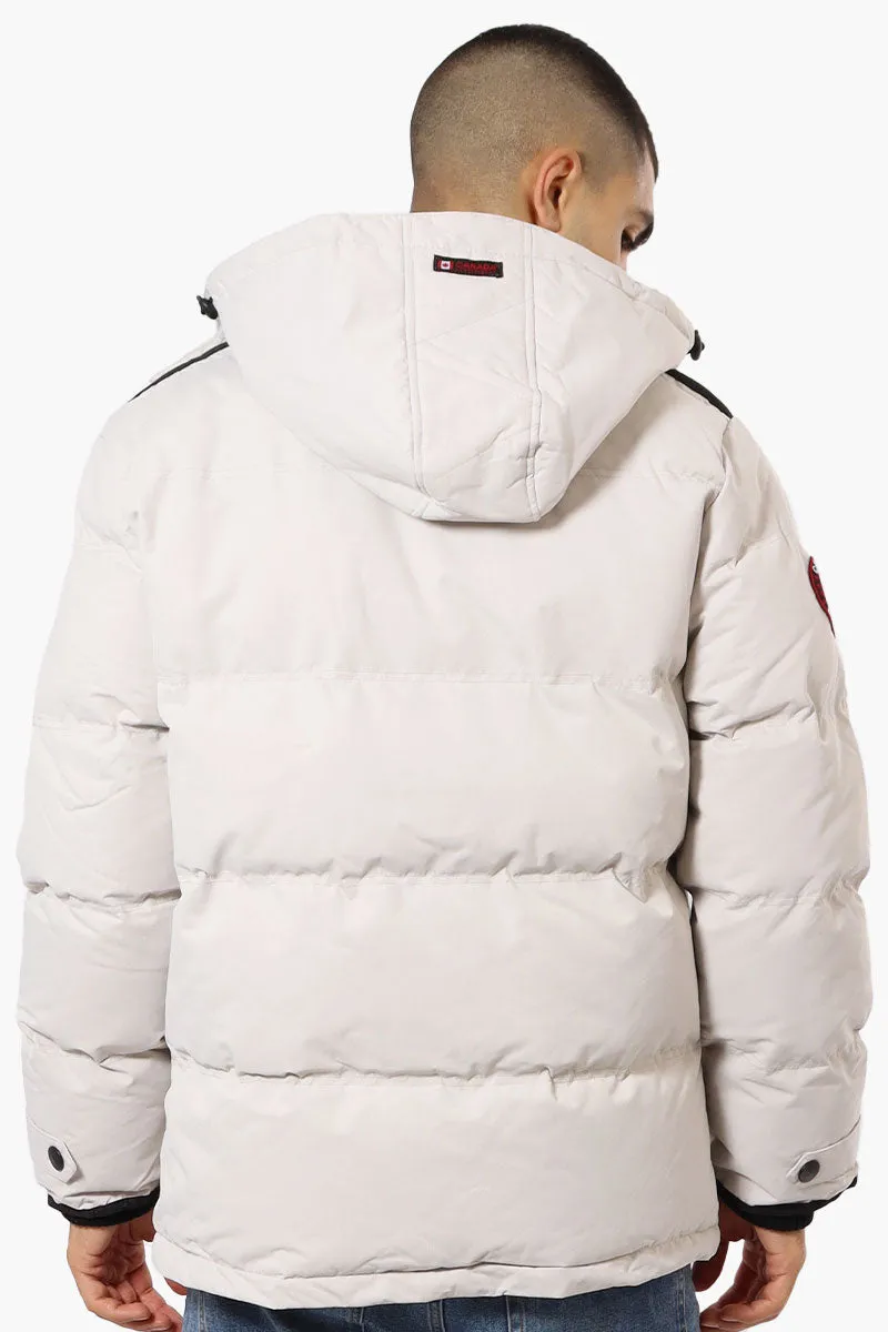 Canada Weather Gear 4 Pocket Bubble Parka Jacket - Stone