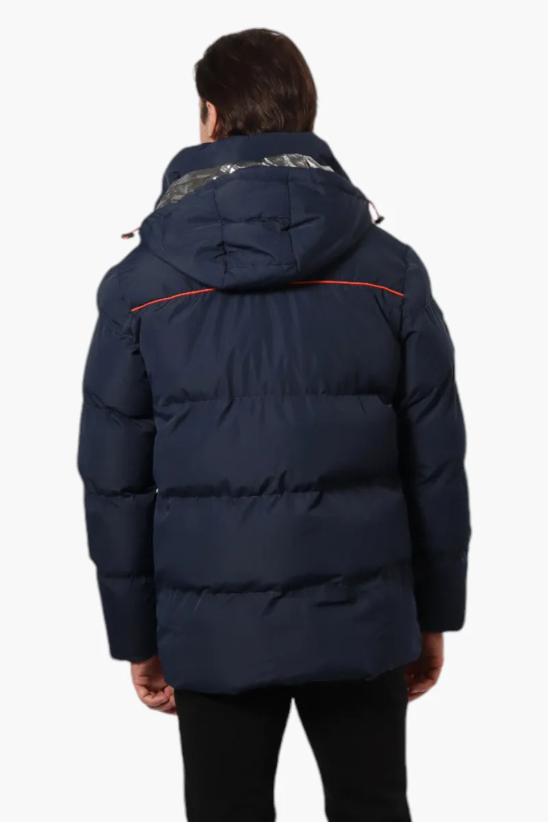 Canada Weather Gear Contrast Trim Bubble Bomber Jacket - Navy