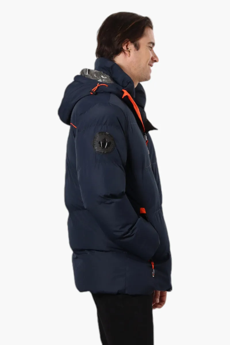 Canada Weather Gear Contrast Trim Bubble Bomber Jacket - Navy