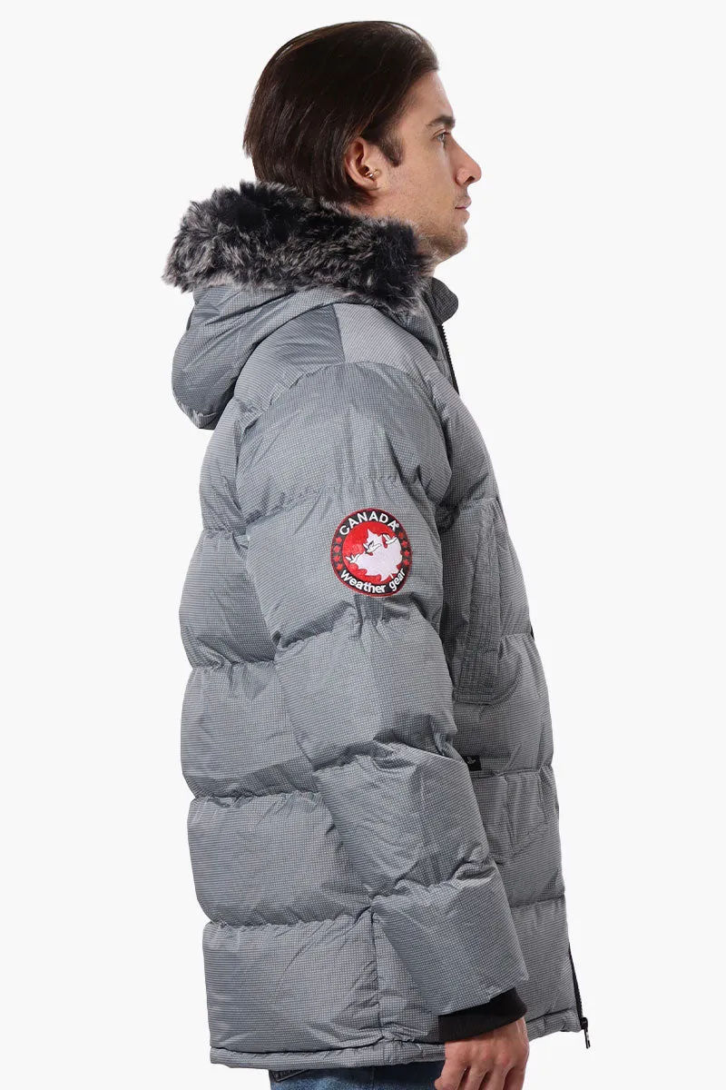 Canada Weather Gear Faux Fur Hood Parka Jacket - Grey