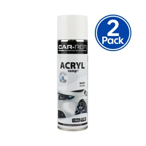 CAR-REP Professional Automotive Gloss Acrylic Aerosol 500ml White x 2 Pack