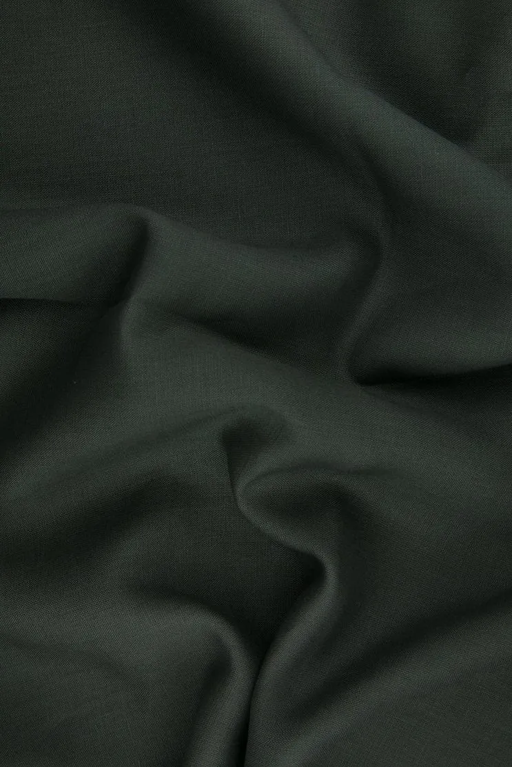 Dark Grey Medium Weight Linen Fabric