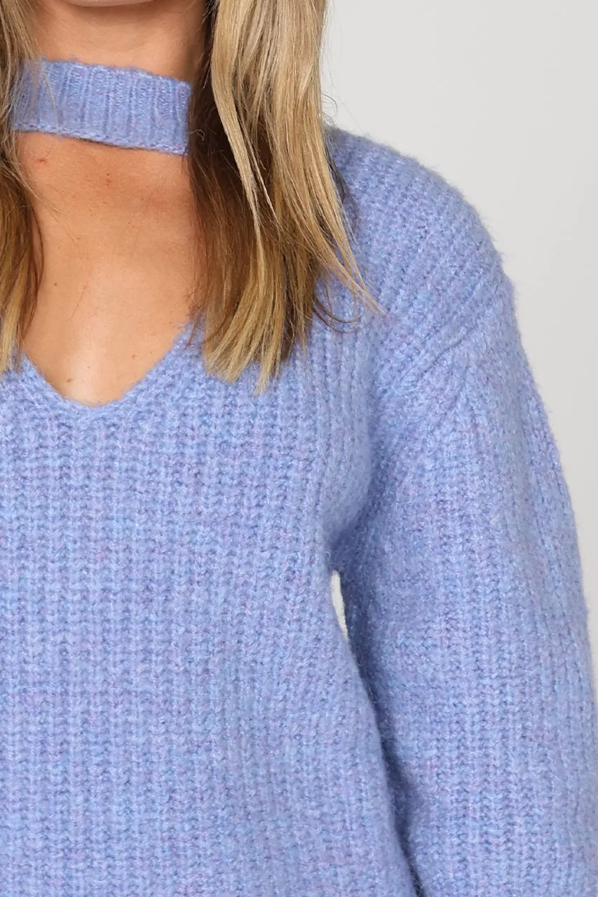 Delta Knit Jumper | Blue