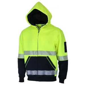 DNC Hi Vis Segmented Tape Full Zip Hoodie (3530)