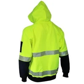 DNC Hi Vis Segmented Tape Full Zip Hoodie (3530)