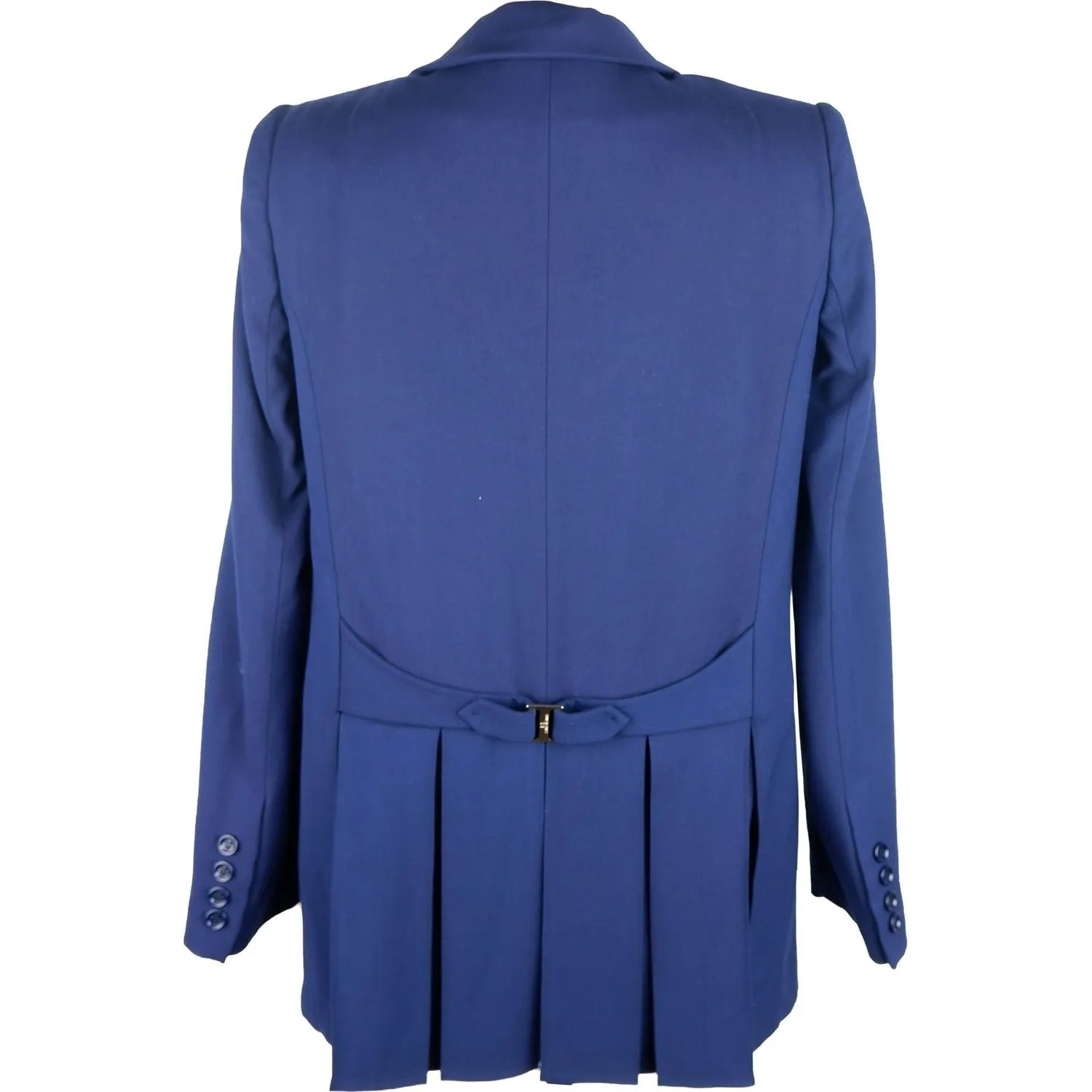 Elisabetta Franchi Elegant Blue Front-Open Jacket