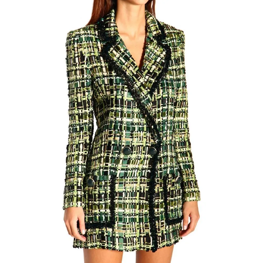 Elisabetta Franchi Elegant Forest Green Buttoned Jacket