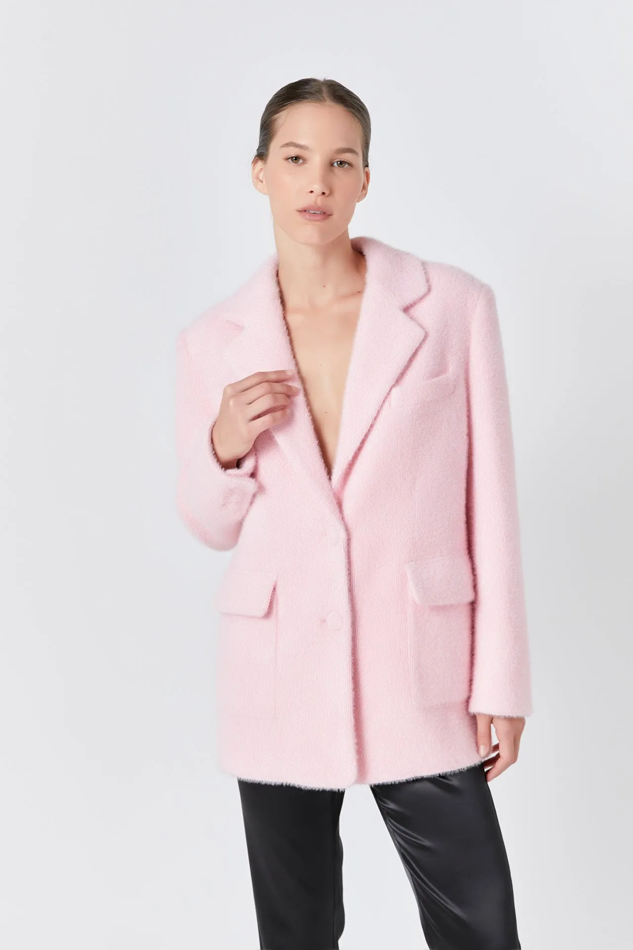 Endless Rose - Soft Buttoned Blazer