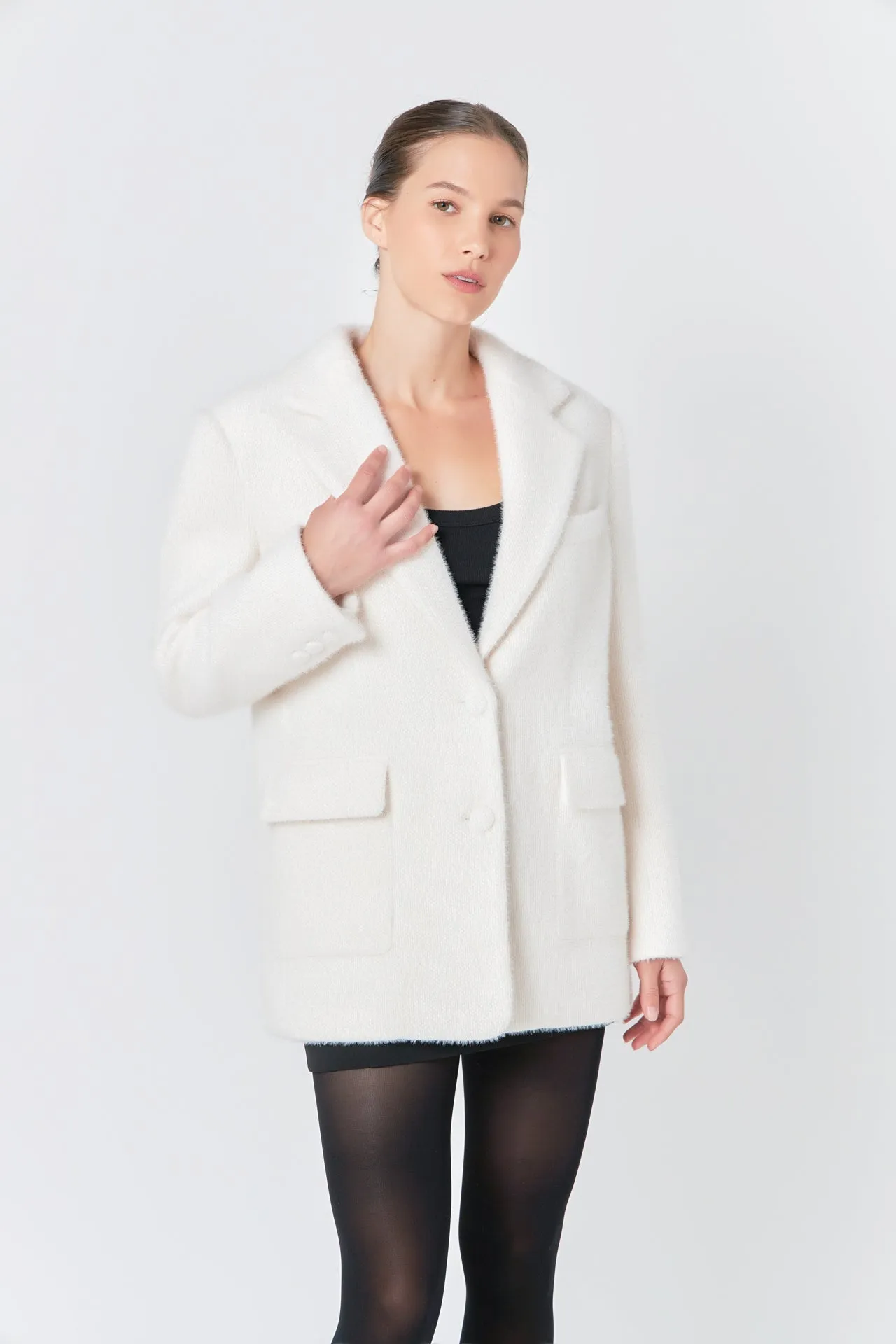 Endless Rose - Soft Buttoned Blazer