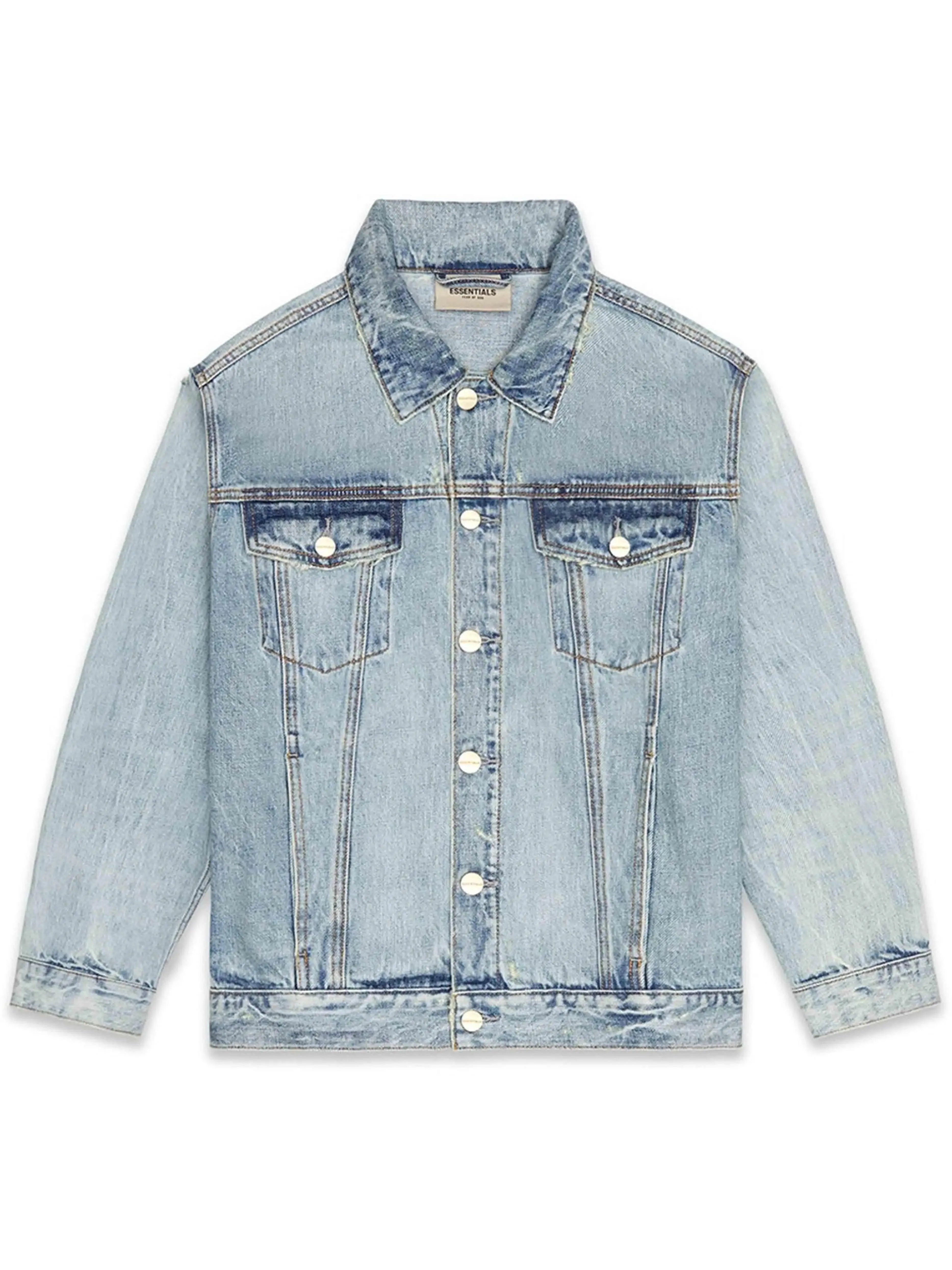 Fear Of God Essentials Denim Trucker Jacket Light Indigo [FW20]