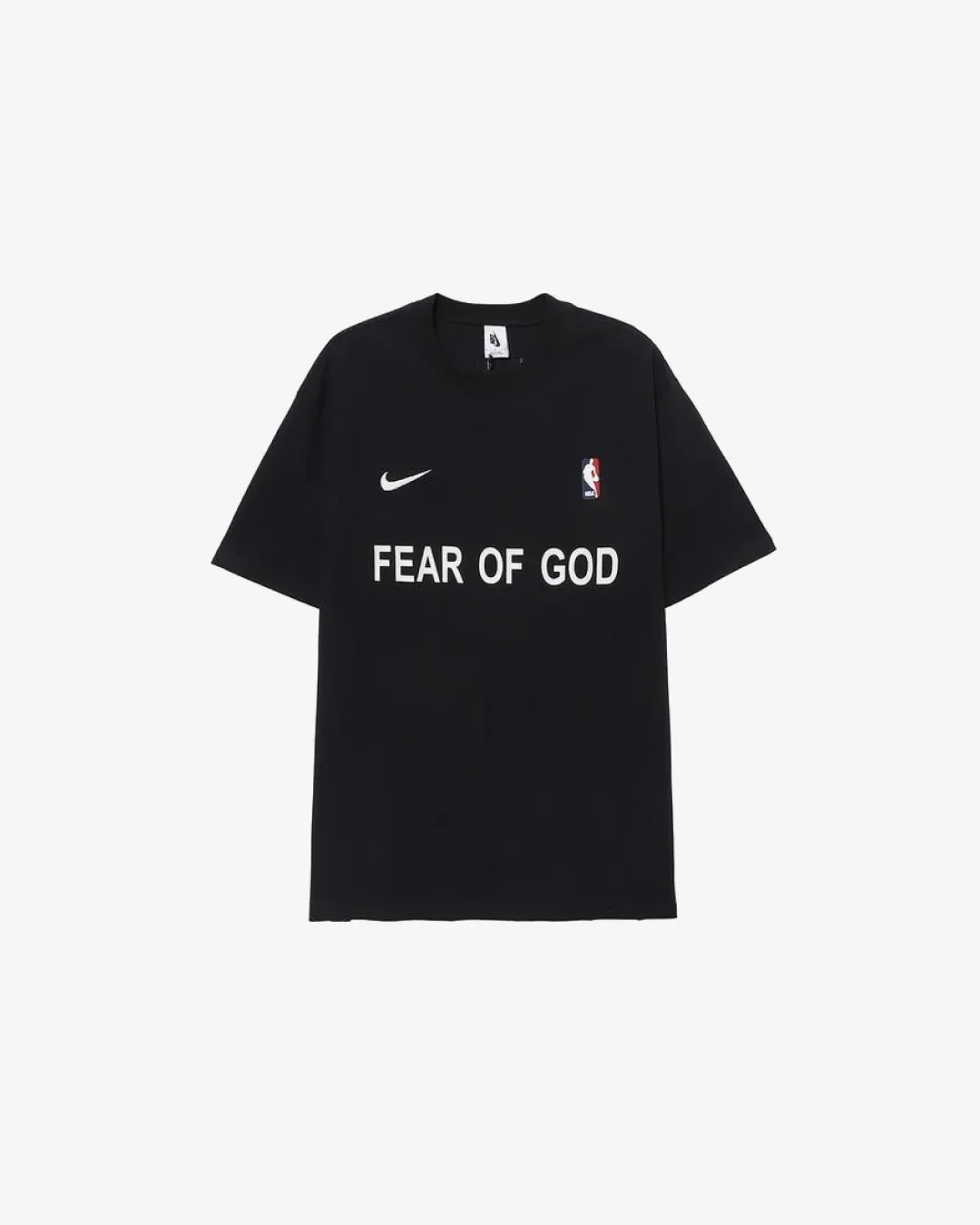 Fear of God x Nike Warm Up T‑Shirt in Sail & Black