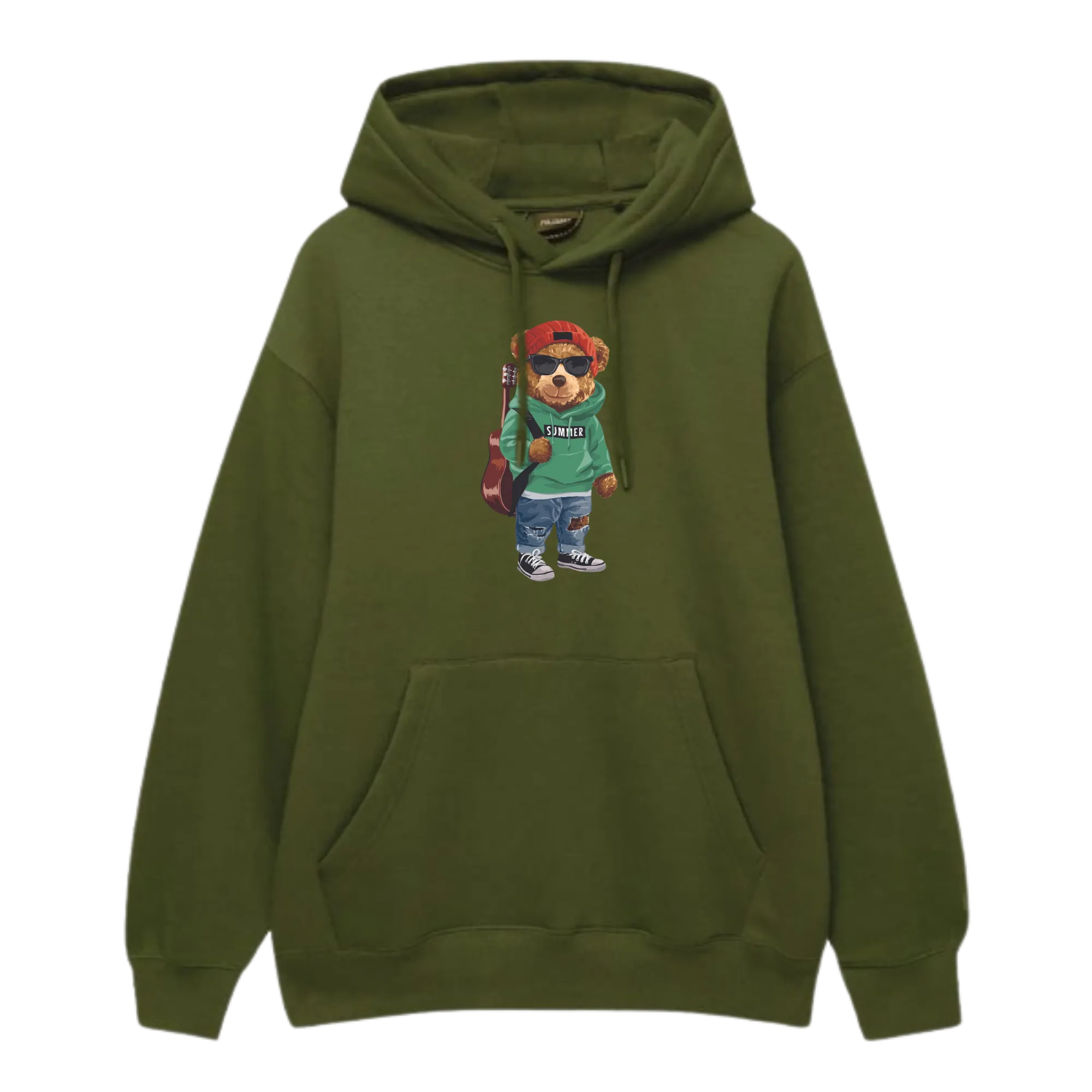 Green Polo Bear Hoodie