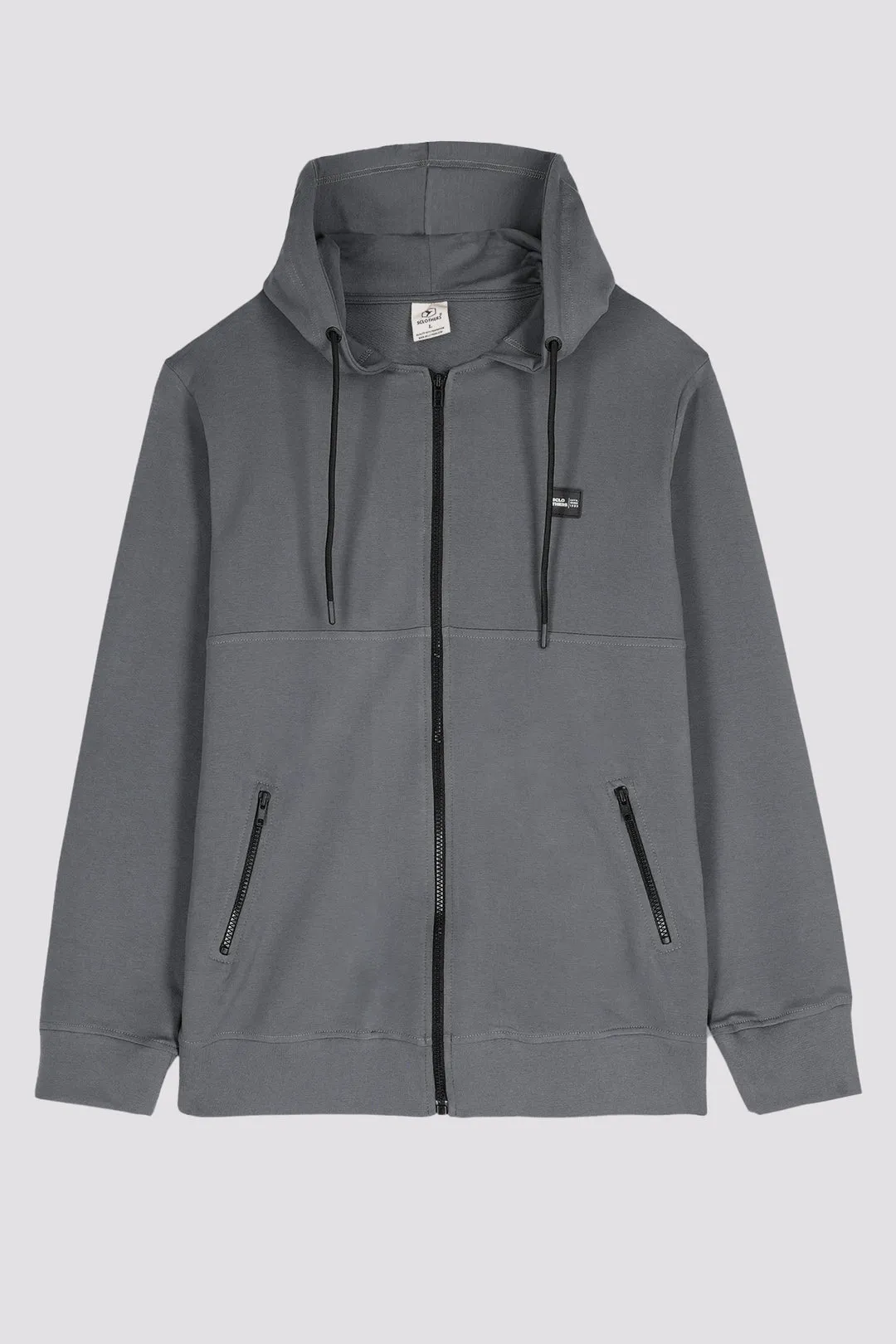 Grey New Sclothers Zipper Hoodie - W23 - MH0061R