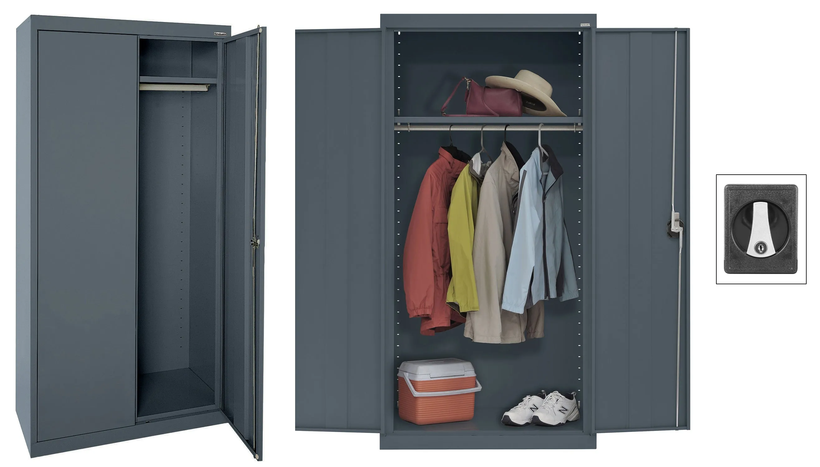 Heavy Duty Welded Steel Wardrobe Cabinets