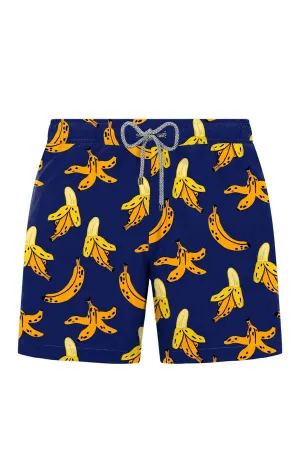 John Frank Men's Patterned Printed Swim Shorts