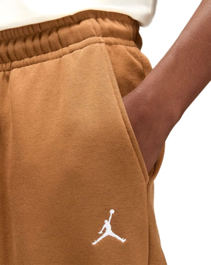 Jordan Essentials Mens Fleece Pants - British Tan with White Accents