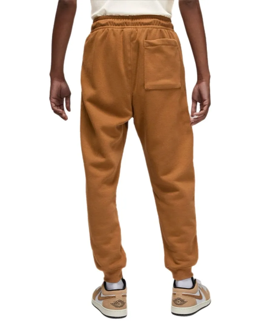 Jordan Essentials Mens Fleece Pants - British Tan with White Accents