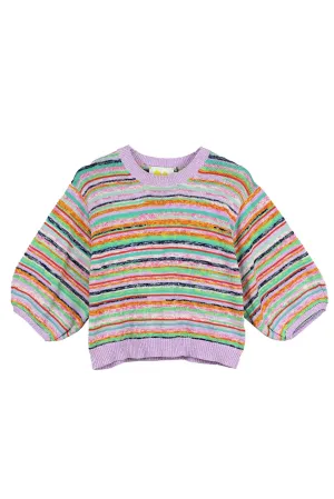 Lala Sweater, Messy Stripe Multi