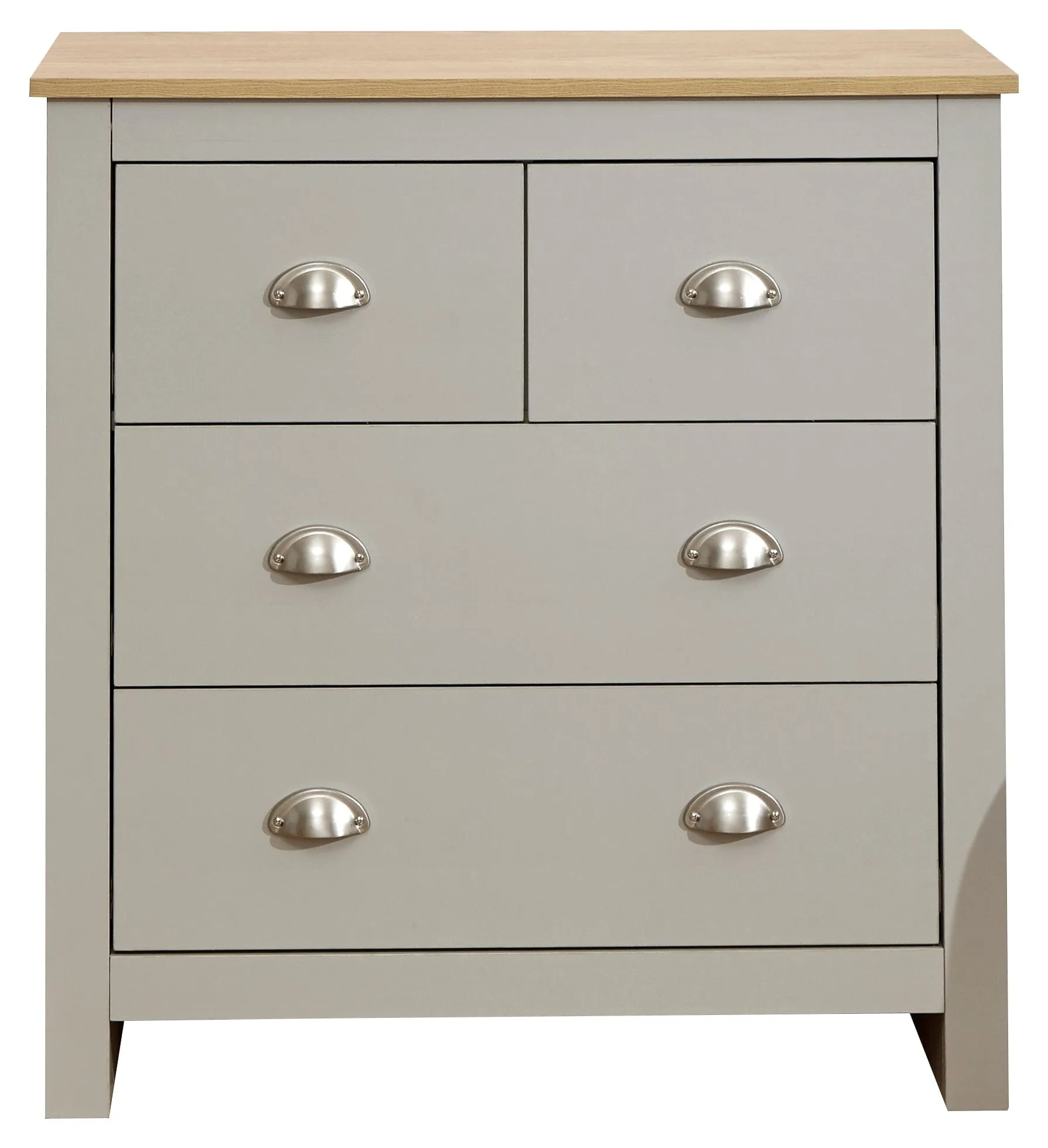 Lancaster 2 2 Drawer Chest Grey