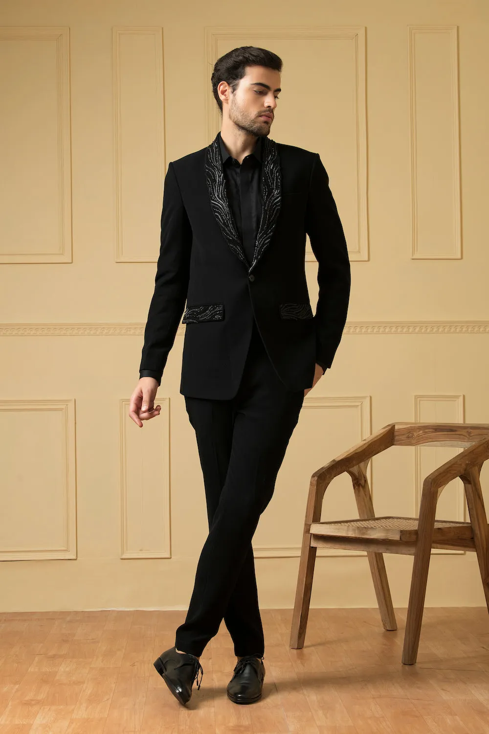 Men's Black Blazer - Hilo Design