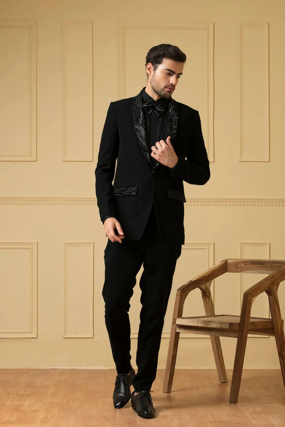 Men's Black Blazer - Hilo Design