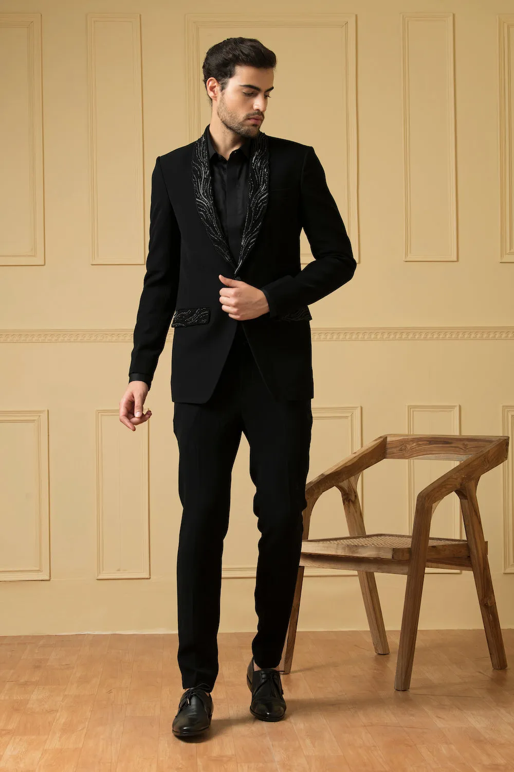 Men's Black Blazer - Hilo Design