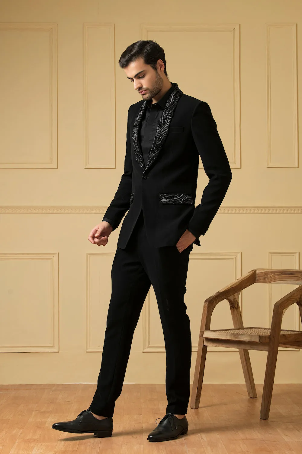 Men's Black Blazer - Hilo Design