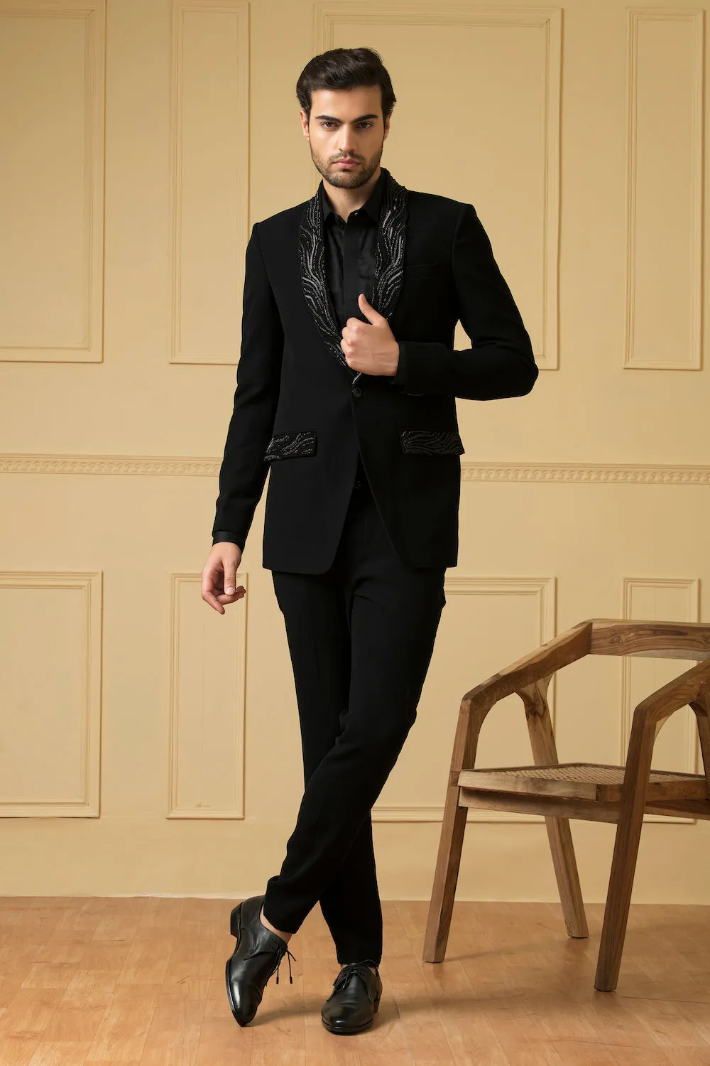 Men's Black Blazer - Hilo Design