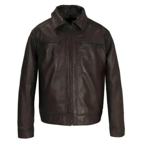 Mens Cameron Leather Jacket