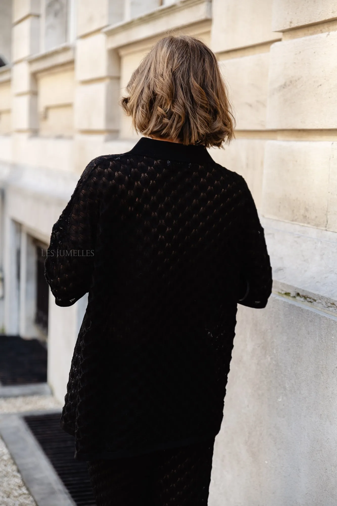 Moa knitted shirt black