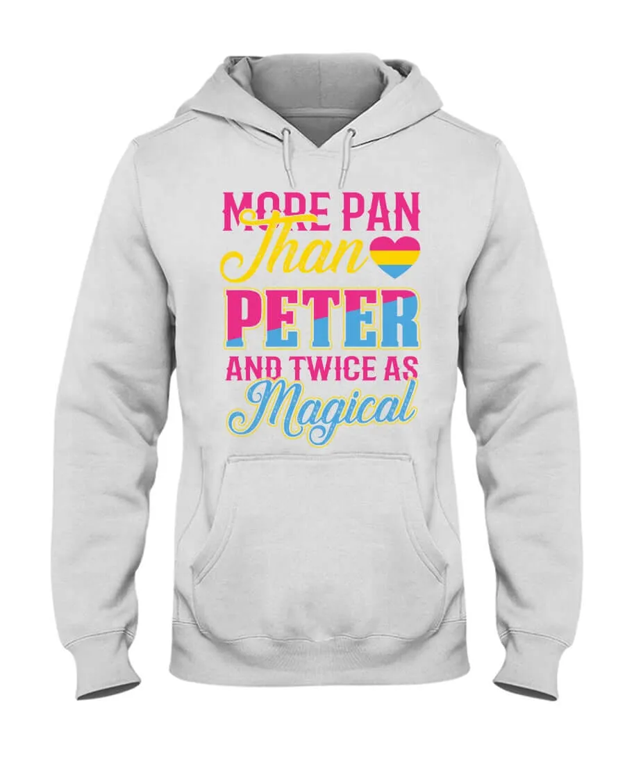 More Pan Than Peter | LGBT  Merch | Pansexual Pride Unisex Hoodie