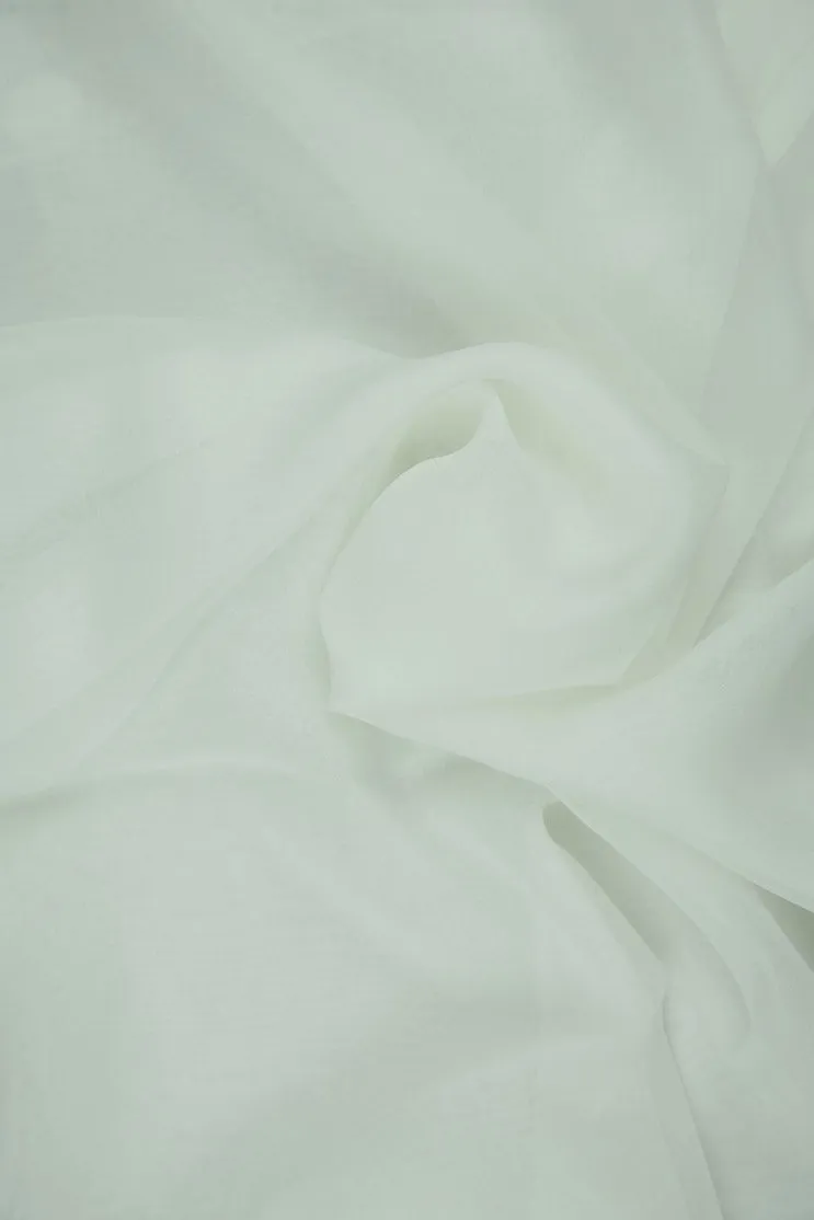 Off White Silk Chiffon Fabric